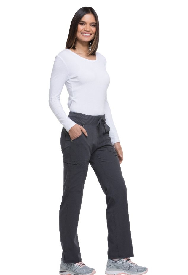 Dickies Xtreme Stretch Mid Rise Rib Knit Waistband Regular Length Pant –  Berani Femme Couture Scrubwear & Medical Supply